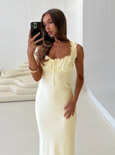 Lillette maxi dress lemon