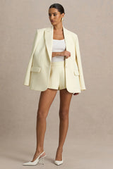 Lina | Cream Tailored Shorts