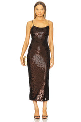 Anette Sequin Midi Dress