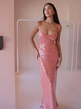 New Romantics Andy Diamond Bodice Maxi Dress in Calypso