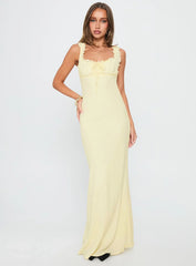 Lillette maxi dress lemon