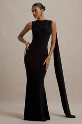 Mia | Black Maxi Dress With Sash