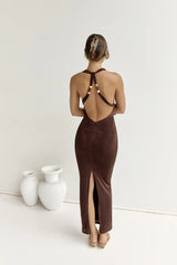 Enora Maxi Dress Espresso