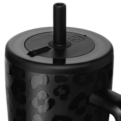 Black Leopard Print Insulated Mug Era 40oz