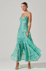 Tazia Tiered Floral Maxi Dress