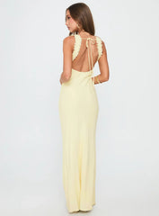 Lillette maxi dress lemon