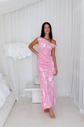 Many Mornings Maxi Dress Pink