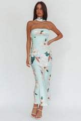 Damsel Reverse Halter Maxi Dress Magnolia Mint