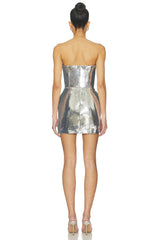 Sequin Padded Hip Mini Dress