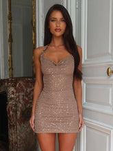 Novela Mini Dress Tan