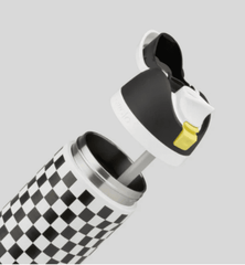 Owala Birthday Bash 2024 24 Oz Later Skater Black And White Checker