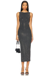 Crystal High Neck Dress