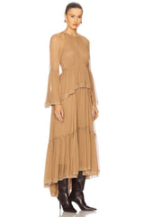 Peplum Flutter Dress