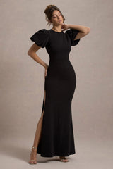 Love Letters | Black Puff-Sleeve Maxi Dress