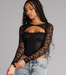 Delicate Edge Lace Bolero