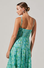 Tazia Tiered Floral Maxi Dress