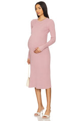 The Eliana Cotton Rib Sweater Dress
