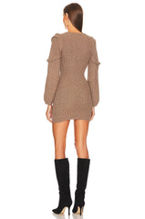 x REVOLVE Malina Deep V Neck Knit Dress