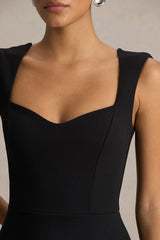 Andromeda | Black Sweetheart Midi Dress