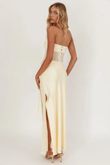 Jerica Wrap Front Maxi Skirt Butter