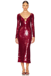 Verona Sequin Maxi Dress