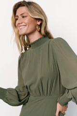 Luciana Maxi Dress | Dark Sage