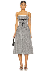 Georgia Gingham Midi Dress