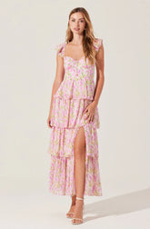 Midsummer Floral Tiered Maxi Dress