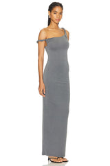 Twist Shoulder Maxi Dress