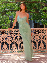 New Romantics Andy Diamond Bodice Maxi Dress in Apple