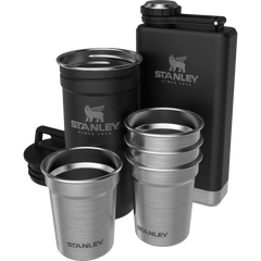 Adventure Pre-Party Shot Glass + Flask Set