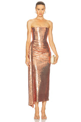 Strapless Drape Dress