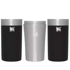 Lifted Spirits Prismatic™ Highball Glass + Craft Cocktail Shaker Set | 12 OZ