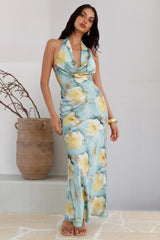 Calm Paradise Maxi Dress Blue