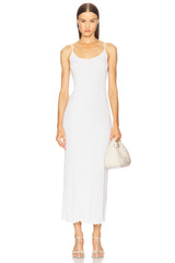 Silk Rib Lettuce Edge Dress