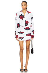 Boyfriend Neck Mini Dress