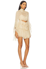 X Revolve Anyssa Ruffle Mini Dress