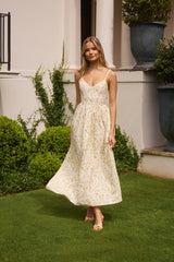 Painted Skies Maxi Dress Yellow