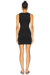 Sleeveless Crewneck Soft Jersey Mini Dress