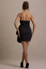 Winner | Black Bandeau Mini Dress With Oversized Bow