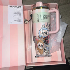 Stanley x Labubu Pink & Gold Limited Edition 40 oz Tumbler