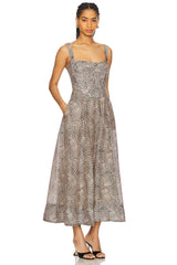 Lilah Corset Midi Dress