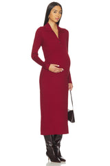 The Averie Polo Rib Sweater Dress