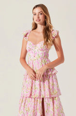 Midsummer Floral Tiered Maxi Dress