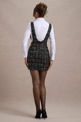 Oxford | Black Boucle Sleeveless Pinafore