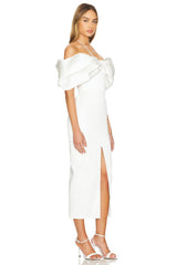 Bow Embellished Midi Dress