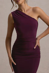 Dalarie | Port One-Shoulder Gathered Maxi Dress
