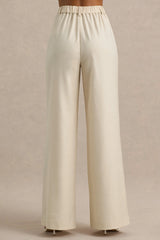 Bellarose | Nude Wide-Leg Trousers