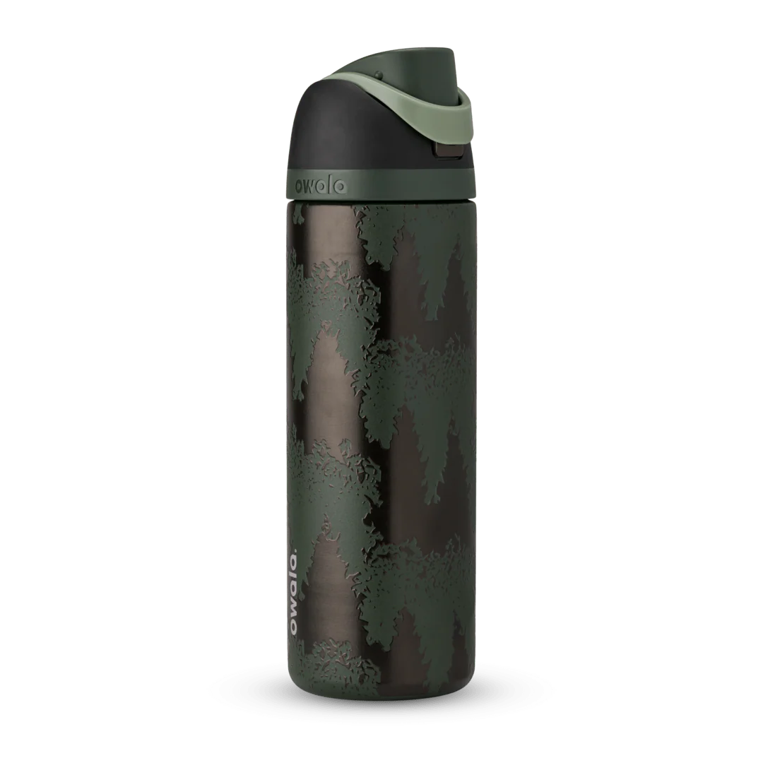 Owala Merry Bright Spruce the Hall 24oz Stainless Steel FreeSip Water Bottle