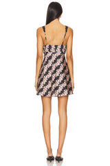 Countryside Printed Mini Dress In Black Combo